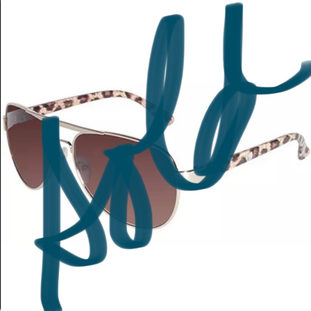 Rocawear Women Aviator Gold Sunglasses Cheetah